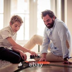 Ensemble de Trains Électriques HO Échelle 187, Train Locomotive Noir avec Télécommande