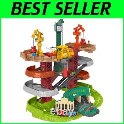 Ensemble de circuit de jouets de 75 cm avec trains et grues