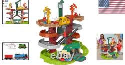 Ensemble de circuit de jouets de 75 cm avec trains et grues