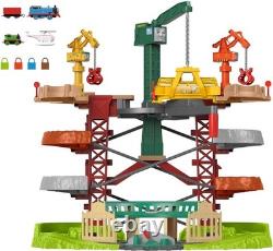 Ensemble de circuit de jouets de 75 cm avec trains et grues