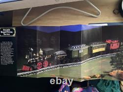 Ensemble de décanters Jim Beam des années 1970 complet avec train vide et rails