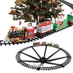 Ensemble de jouets de train électrique de Noël Xmas Steam Train Kit Tree Surround Track 2022