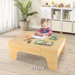 Ensemble de jouets en bois pour train de 84 pièces avec table réversible et détachable, cadeau pour enfants