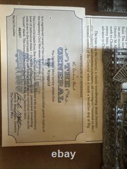 Ensemble de locomotives à vapeur en étain Danbury Mint 8 trains avec voie lot de trains