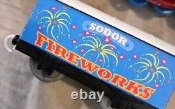 Ensemble de locomotives et de wagons/cars de fret Thomas et ses amis Trackmaster avec des rails