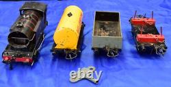 Ensemble de marchandises Hornby Train Tank No 45 Échelle 0 Mécanisme à remontage, clé, rails et voitures Fonctionne