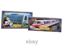 Ensemble de parc à thème Contemporary Resort 2' Vintage Disney et circuit de train monorail 14'