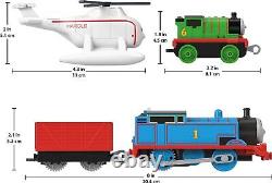 Ensemble de pistes de jouets à plusieurs niveaux, Super tour de trains et de grues avec Thomas et Percy