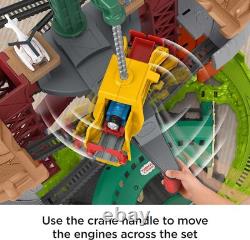 Ensemble de rails de jouets multi-niveaux, super tour de trains et grues, 76 cm de hauteur