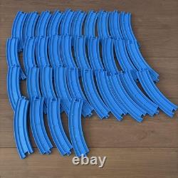 Ensemble de rails de train Plarail courbés, droits, aiguillage, pont, état d'occasion, jouets