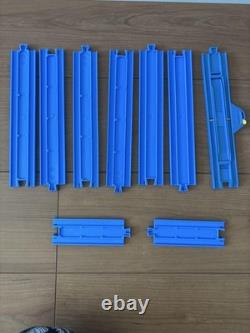 Ensemble de rails de train Plarail courbés, droits, aiguillage, pont, état d'occasion, jouets