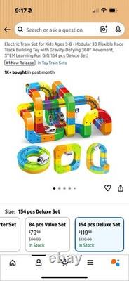 Ensemble de rails magnétiques pour train électrique de jouet de construction STEM tout neuf