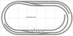 Ensemble de train Bachmann E-Z Track Layout #013D échelle HO 4' X 8' avec commutateurs DCC