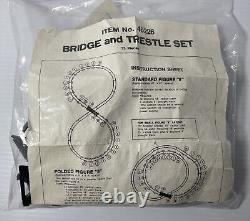 Ensemble de train Bachmann HO, bâtiments, figurines, rails supplémentaires, instructions