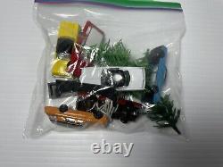 Ensemble de train Bachmann HO, bâtiments, figurines, rails supplémentaires, instructions