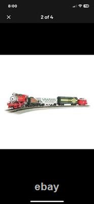 Ensemble de train Bachmann N Scale Merry Christmas Express avec 4 rails droits supplémentaires