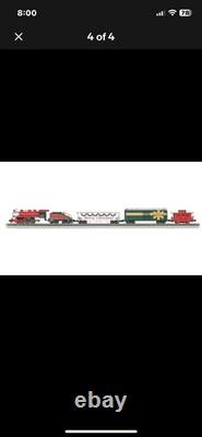 Ensemble de train Bachmann N Scale Merry Christmas Express avec 4 rails droits supplémentaires