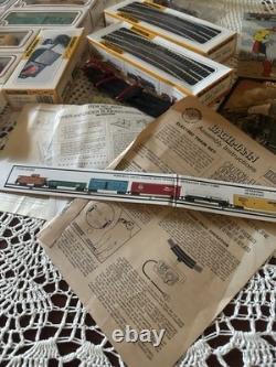 Ensemble de train Bachmann Pacific Express avec locomotive diesel, 7 voitures, bloc d'alimentation, ponts