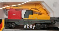 Ensemble de train CAT Équipement Express de construction motorisé à piles avec rails