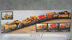Ensemble de train CAT Équipement Express de construction motorisé à piles avec rails