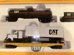 Ensemble de train Caterpillar Deluxe Train Set Ho Scale Cat 1995 de Walthers Trainline