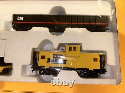 Ensemble de train Caterpillar Deluxe Train Set Ho Scale Cat 1995 de Walthers Trainline