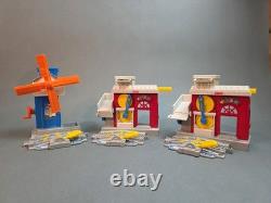 Ensemble de train Fisher Price GeoTrax avec bâtiments et rails