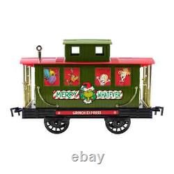 Ensemble de train Grinch vintage illuminé avec piste de 20 pieds décoration de vacances luxueuse