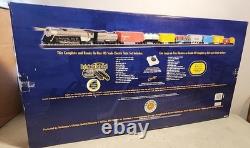 Ensemble de train HO Bachman Overland Limited 00614 avec locomotive à vapeur 4-8-4 et rail EZ