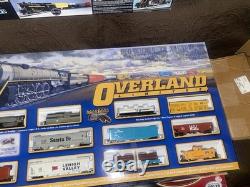 Ensemble de train HO Bachman Overland Limited 00614 avec locomotive à vapeur 4-8-4 et rail EZ