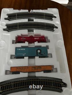 Ensemble de train HO NIB Athearn Warbonnet CSX 2008 Locomotive Voitures Caboose E-Z Track