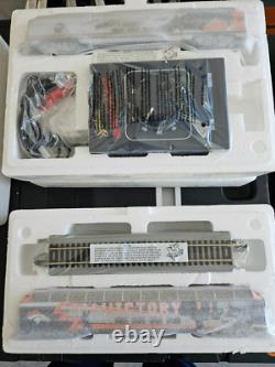 Ensemble de train Hawthorne Village Denver Broncos 2003, 7 pièces, rails et contrôleur