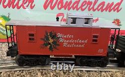Ensemble de train LIONEL 6-31901 Winter Wonderland avec locomotive à vapeur et wagon musical.