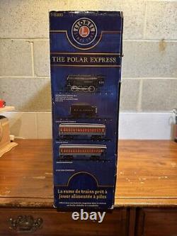 Ensemble de train Lionel 7-11803 The Polar Express avec la cloche du Père Noël et un circuit ovale de 38 pièces.
