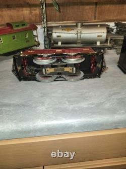 Ensemble de train Lionel des années 1930, époque d'avant-guerre, No 8E Super Motor. Piste standard.