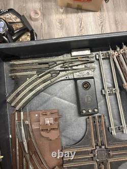 Ensemble de train Lionel vintage, lot de rails, échelles, pièces, etc. NON TESTÉ, PIÈCES