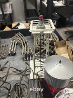 Ensemble de train Lionel vintage, lot de rails, échelles, pièces, etc. NON TESTÉ, PIÈCES