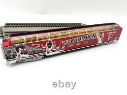 Ensemble de train O Gauge Bachmann Atlanta Falcons avec locomotive, voitures et rails