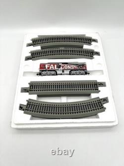 Ensemble de train O Gauge Bachmann Atlanta Falcons avec locomotive, voitures et rails