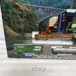Ensemble de train Thunder Valley Ho Scale Athearn 1034 locomotive 4 wagons rail