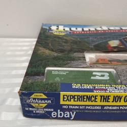 Ensemble de train Thunder Valley Ho Scale Athearn 1034 locomotive 4 wagons rail