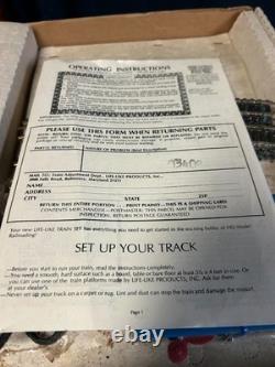 Ensemble de train Vintage Life Like HO Santa Fe Super CannonBall Express avec boîte d'origine