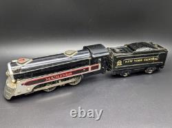 Ensemble de train Vtg. Marx Stream Line #4923 avec locomotive Marlines, rails, boîte d'origine