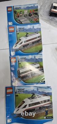 Ensemble de train à grande vitesse de passagers Lego City avec voie supplémentaire