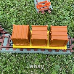 Ensemble de train à moteur PLAYSKOOL Express Vintage 1988 Set 3838 Testé / Fonctionne Rails Trains