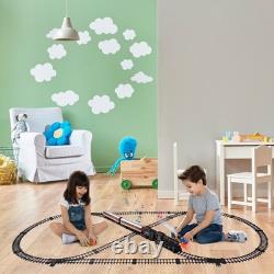 Ensemble de train avec télécommande, circuit de train électrique avec véhicule de chargement, lumière et ainsi de suite.