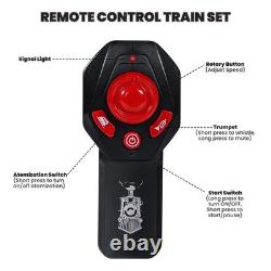 Ensemble de train avec télécommande, circuit de train électrique avec véhicule de chargement, lumière et ainsi de suite. Ensemble de train avec télécommande, circuit de train électrique avec véhicule de chargement, lumière et ainsi de suite.