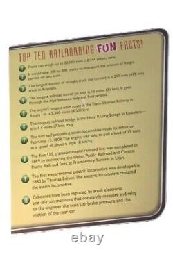 Ensemble de train classique avec sons et lumières à piles, réaliste, 40 pièces, piste de 25 pieds