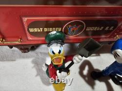 Ensemble de train de chemin de fer des parcs Disney exclusif avec lumières et sons, avec voie d'expansion