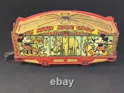 Ensemble de train de cirque original de 1935 Lionel Mickey Mouse Disney avec stoker